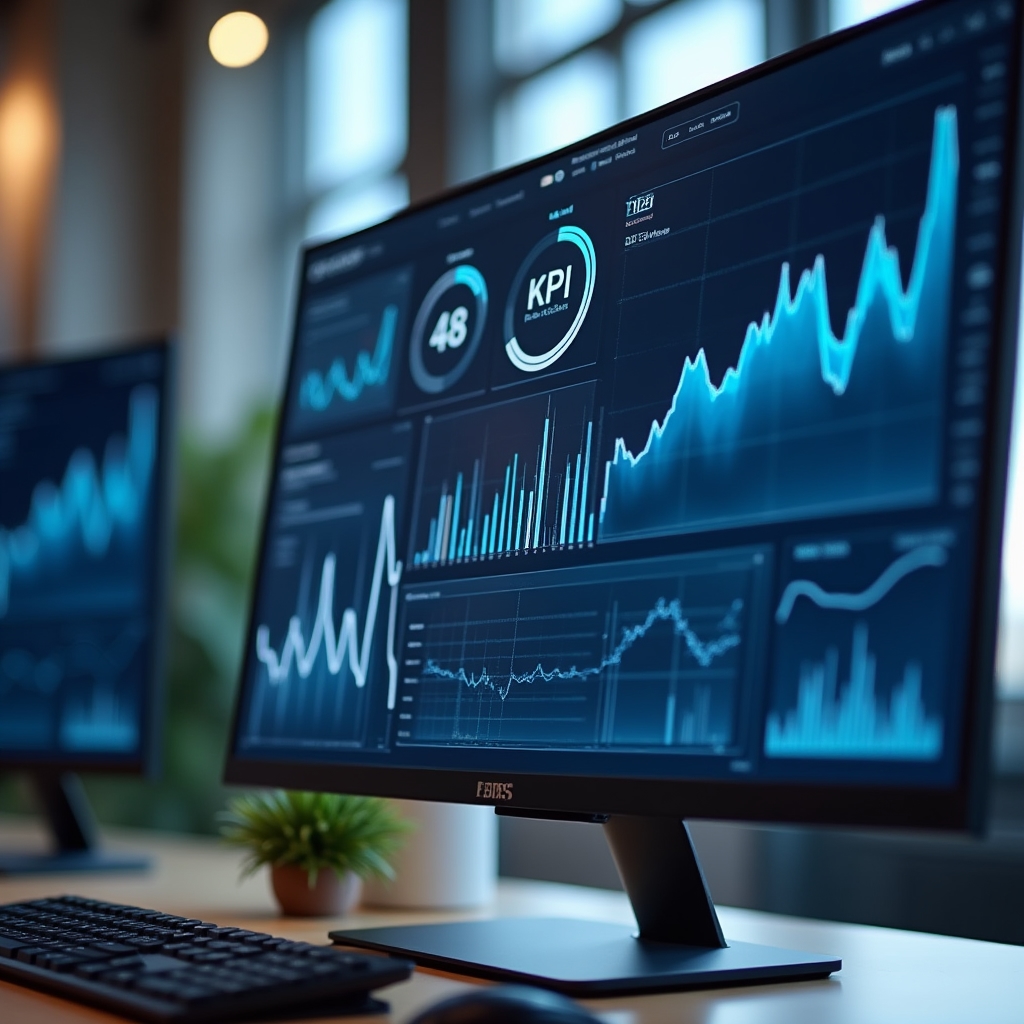 Vizualizare date pe monitor profesional